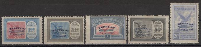 Аргентина - кат. №337-341