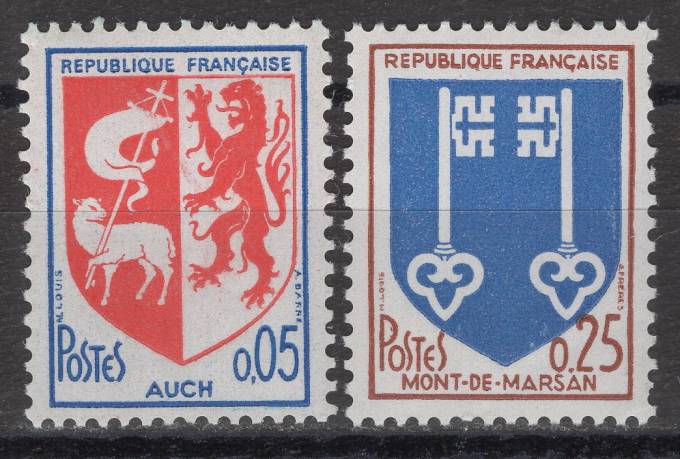 Франция - кат. №1534-1535