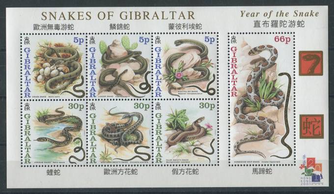 (Gibraltar_stamp_0955-961(2) Гибралтар №955-961 Малый Лист **