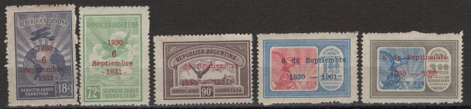 Аргентина - кат. №379-383