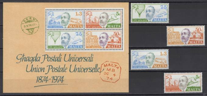 Мальта - кат. №497-500,BL4