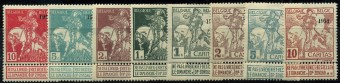 (Horse_Belg_081 II-88 II(1) Марки лошади. Кат. Михель №81 II-88 II** 