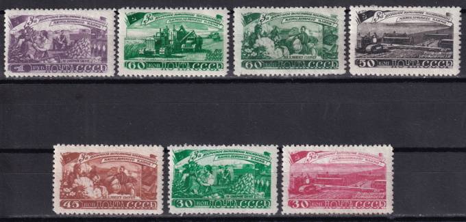 СССР - кат. Заг. №1183-1189