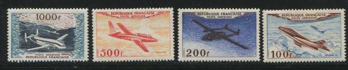  Авиация Франция  №987-90 