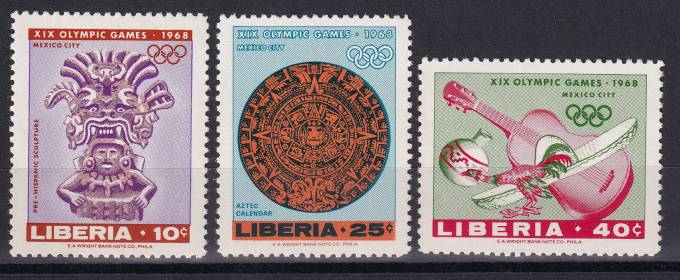 Либерия - кат. Mich. №680-682