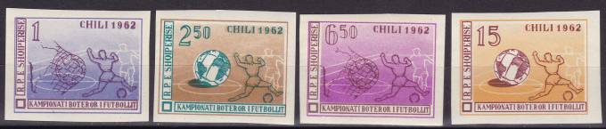 Албания. Серия без зубцов - Футбол - Чемпионат мира по футболу 1962 в Чили