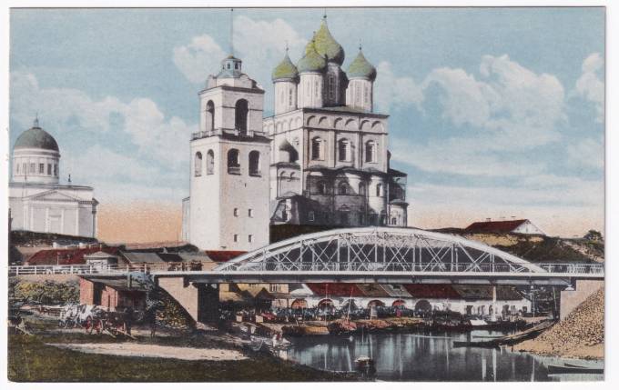 Россия - Открытка - Псков. Троицкий собор