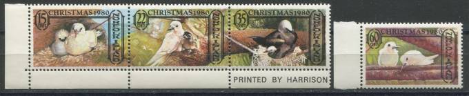 Норфолк - остров - кат. Mich. №257-260