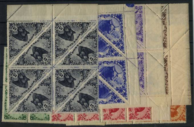 (Tuva_076-85(1)_8block) Тува кат. №№76-85 восьмиблоки **