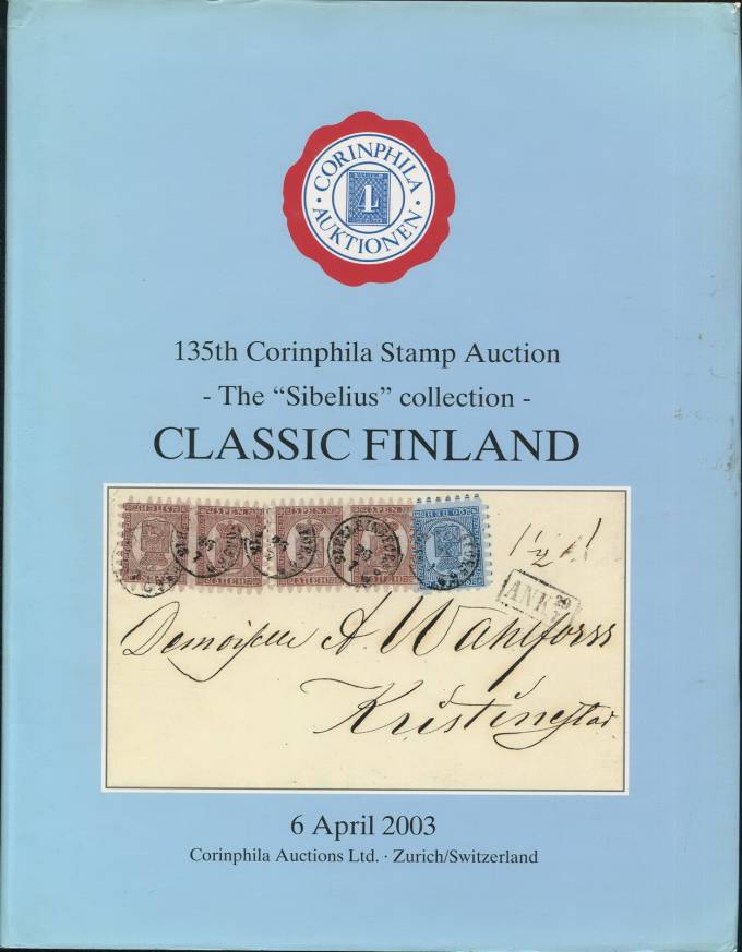 Cornphila - каталог аукциона - Классическая Финляндия - 6 апреля 2003