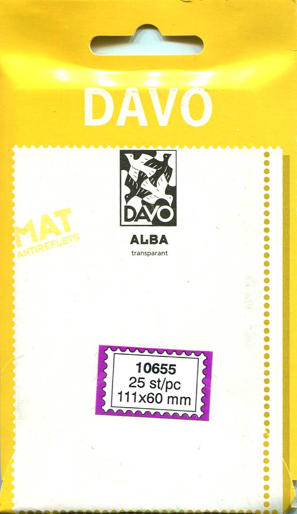 Клеммташе DAVO прозрачные 111 х 60 мм (уп 25 шт) (А10655(1))