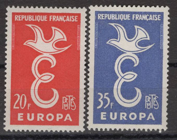 Франция - кат. №1210-1211