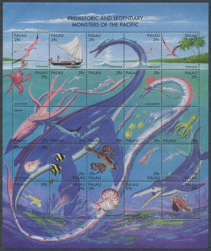 (Dinozavr_nabor_006(1) Набор марок Динозавры. Palau