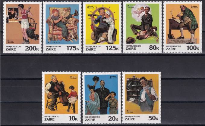 Заир - кат. Mich. №708-715