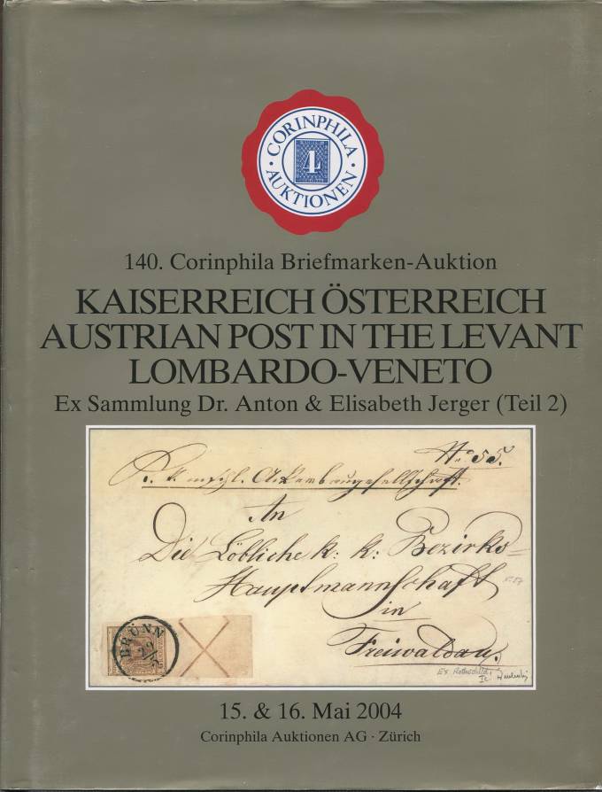 Cornphila - каталог аукциона - Австрийская Империя - 15-16 мая 2004