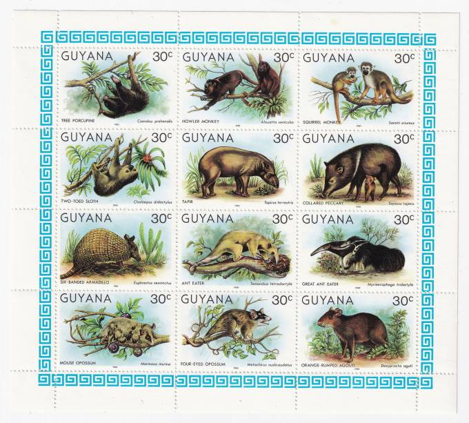 Гайана - кат. №603A-614AKB