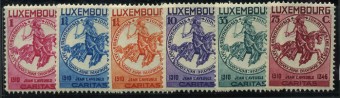 (Horse_Luxemb_259-64(1) Марки лошади. Кат. Михель №259-264 **
