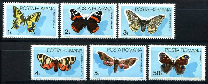 (Romana_4159-64(1) Бабочки. Каталог №4159-4164