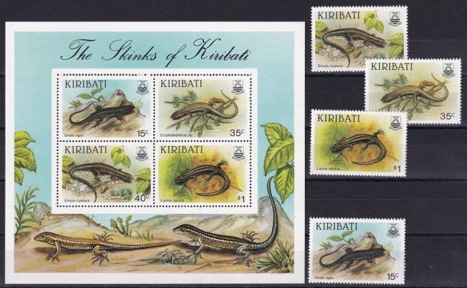 Кирибати - кат. №493-496, BL13