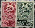 (S00707-708) 1941г. 1-ая годовщ. Карело-Финской АССР №№707-708 ** Свой клей. Идеальное качество.