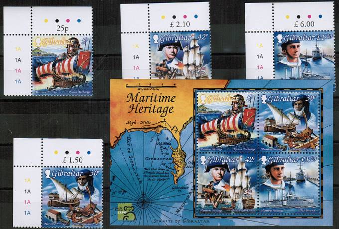  (Kolony_Gibraltar_871-74(4) Гибралтар кат. №№880-882, Бл. №35