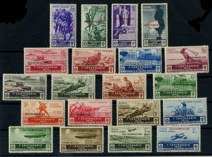 ItlEgeo_146-165(Итальянские Эгейские острова.1935.№№146-165,**, идеальное кач.)