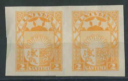 (StampLatvija_117II(3) Кат. №117II ** б/з