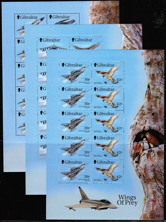  (Gibraltar_stamp_0880-85(3) Гибралтар кат. №№880-882(малые листы), Бл. №№38-39 (1)
