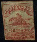 (Horse_USA_002(1) Марки лошади. Кат. Михель №