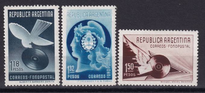 Аргентина - кат. Mich. №447-449