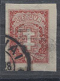 (StampLietuvos_272U(2)b  №272U,гаш., редкость, оттенок