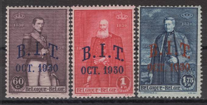 Бельгия - кат. Mich. №288-290