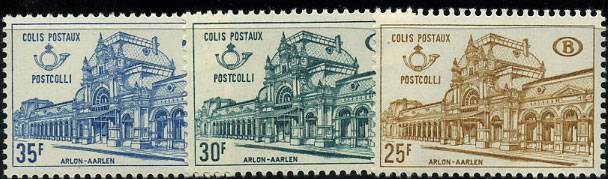 Бельгия(Belg_train_060-62) Марки паровозы №60-62** (Служебные марки)