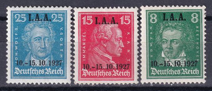 Германский Рейх - кат. №407-409