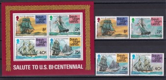 Британские Виргинские острова - кат. Mich. №309-312,BL7