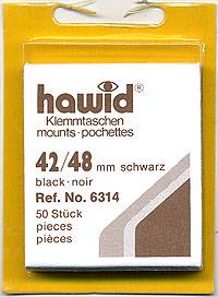 Клеммташе HAWID чёрные 42х48 мм (уп 50 шт) (HA6314)