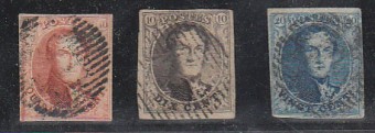 (Belgie_stamp_0003A-5A(1) Бельгия №3A-5A