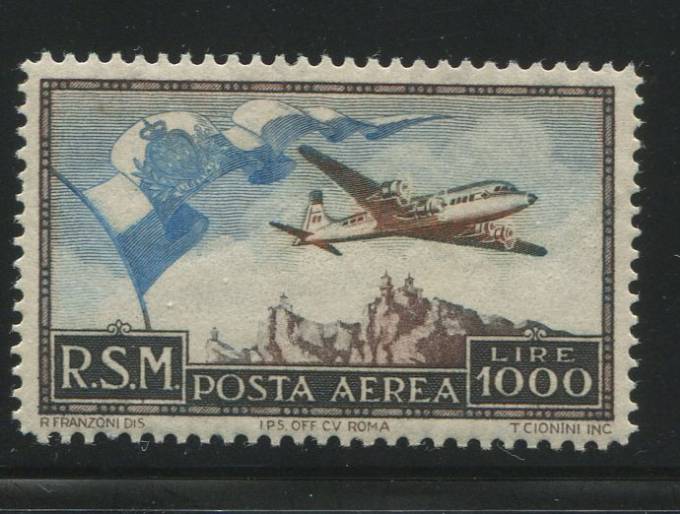   Авиация Сан-Марино Кат.№462  