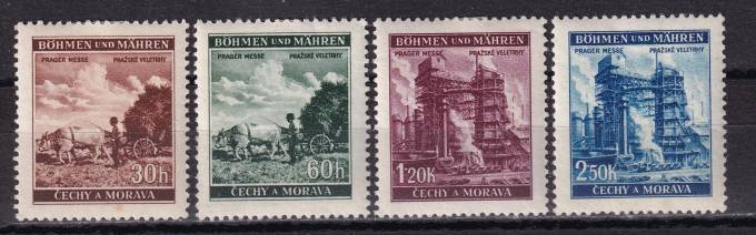 Богемия и Моравия - кат. №75-78
