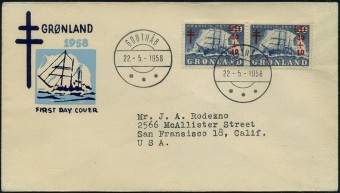 (PP_GR_006) Марки Михель №40. FDC