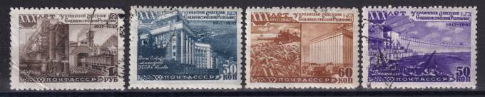 СССР - кат. Заг. №1141-1144