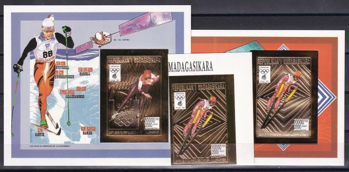 Мадагаскар - кат. Mich. №1647B,BL245B,BL246B