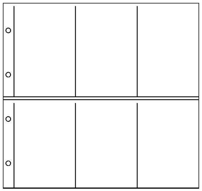 ПРОЗРАЧНЫЕ листы для открыток 10.8 х 16 см (1 шт) (3061)