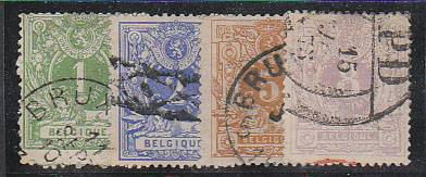 (Belgie_stamp_0023A-26A(1) Бельгия №23A-26A