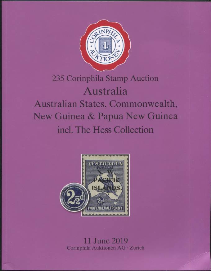 Cornphila - каталог аукциона - Австралия  - 11 июня 2019