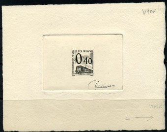 Франция(Franc_train_232) Марки паровозы №232. Проба люкс