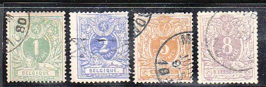 (Belgie_stamp_0023A-26A(2) Бельгия №23A-26A