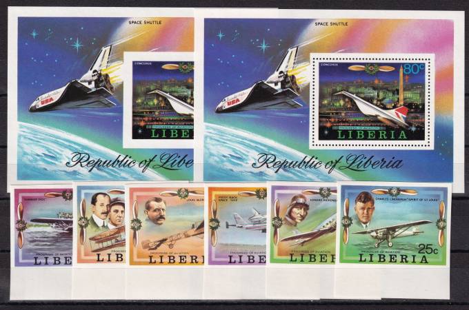 Либерия - кат. №1047B-1052B, BL88A, BL88B
