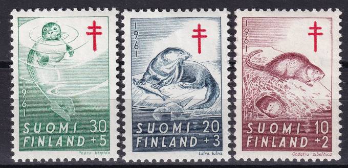 Финляндия - кат. №536-538