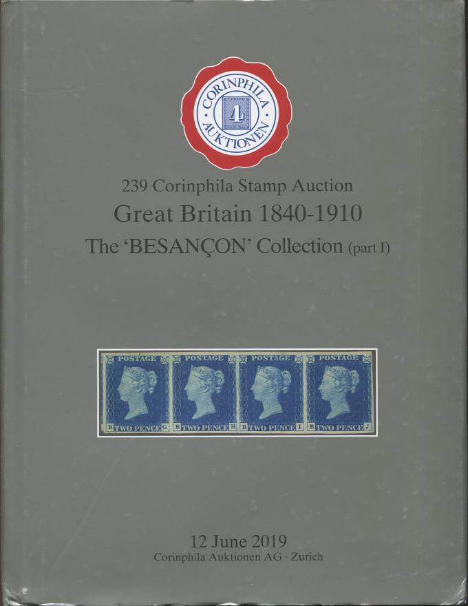 Cornphila - каталог аукциона - Великобритания с 1840 по 1940  - 12 июня 2019